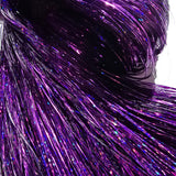 40" Sparkle Fairy Hair, 100 Strands - Violet Flash
