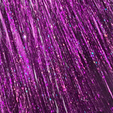 40" Sparkle Fairy Hair, 100 Strands - Violet Flash