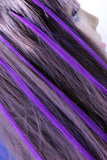 18” Purple Micro Loop Ring Human Hair Extensions