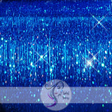 40" Sparkling Fairy Hair, 100 Strands - Blue Flame