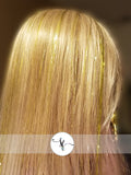 40" Fairy Hair, 100 Strands - Shiny 24K Gold