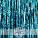 40" Fairy Hair, 100 Strands - Sparkling Teal