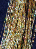 40" Sparkling Gold Fairy Hair, 100 Strands