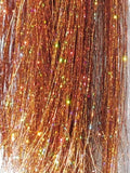 40" Sparkling Pumpkin Spice Fairy Hair, 100 Strands