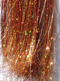 40" Sparkling Pumpkin Spice Fairy Hair, 100 Strands
