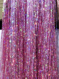 40" Sparkling Mauve Mist Fairy Hair, 100 Strands