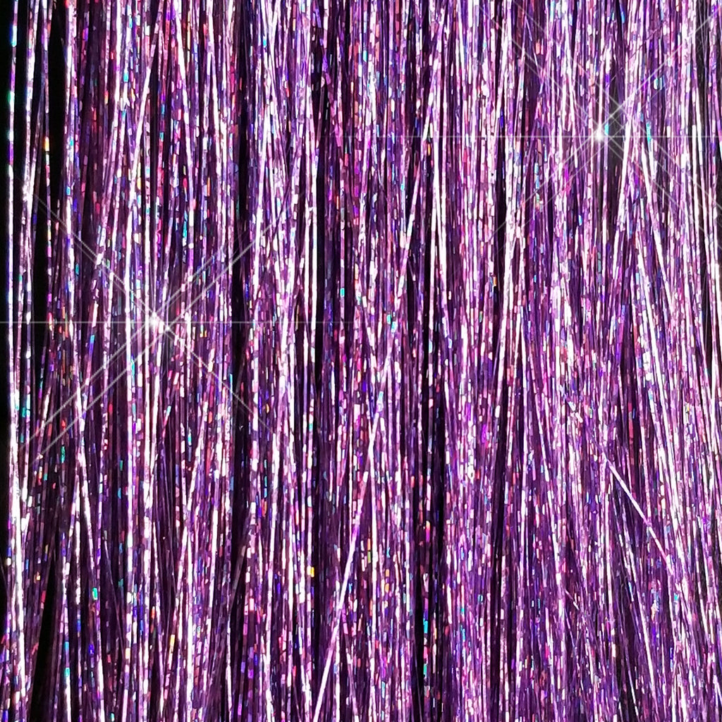 40" Sparkling Amethyst Fairy Hair, 100 Strands