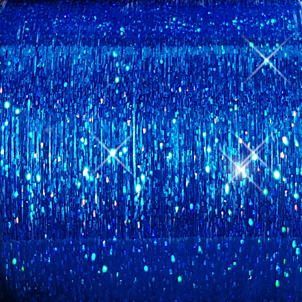 40" Sparkling Blue Flame Fairy Hair, 100 Strands