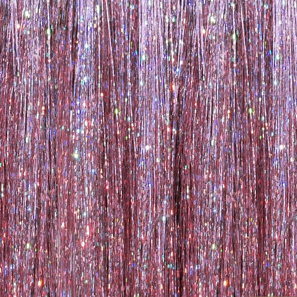 40" Sparkling Mauve Mist Fairy Hair, 100 Strands