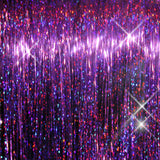 40" Sparkling Purple Orchid Fairy Hair, 100 Strands