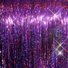 40" Sparkling Purple Orchid Fairy Hair, 100 Strands