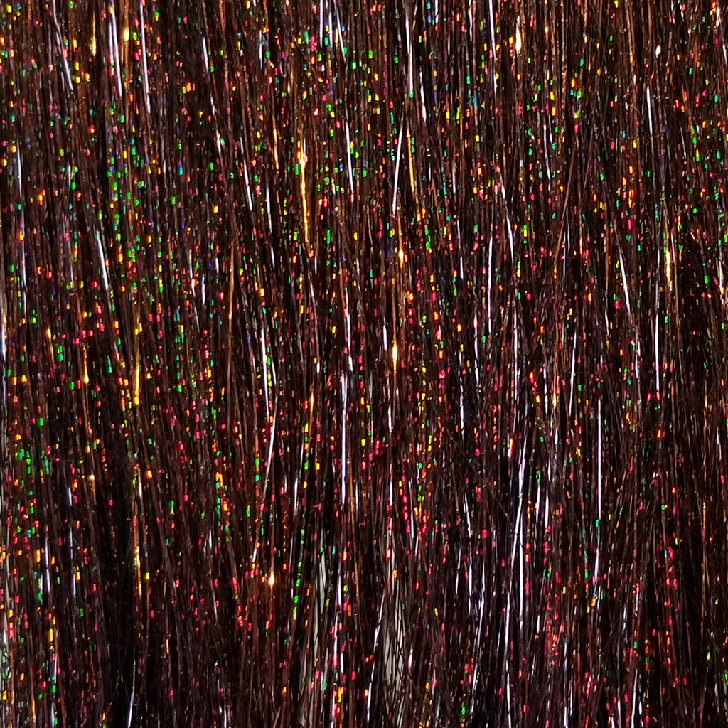 40" Sparkling Dark Brown Fairy Hair, 100 Strands