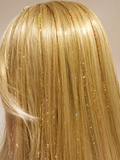 40" Sparkling Gold Fairy Hair, 100 Strands