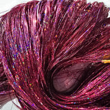 40" Sparkle Fairy Hair, 100 Strands - Sangria