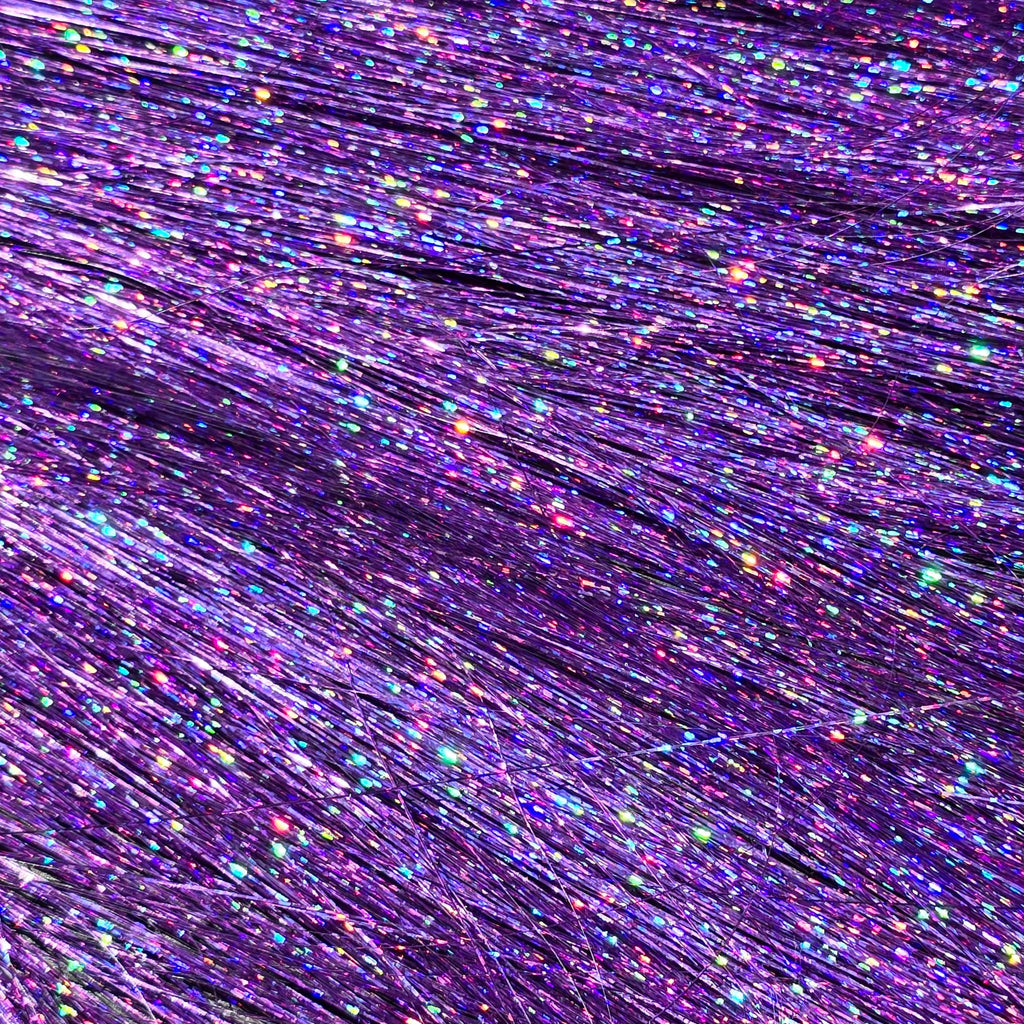 40" Sparkling Amethyst Fairy Hair, 100 Strands