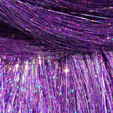 40" Sparkling Amethyst Fairy Hair, 100 Strands