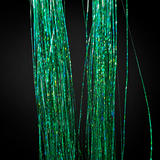 40" Sparkling Green Emerald Fairy Hair, 100 Strands