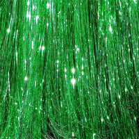 Shiny Green Fairy Hair, 100 Strands