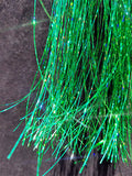 40" Sparkling Green Emerald Fairy Hair, 100 Strands