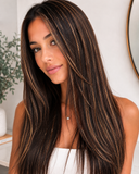 40" Shiny Mocha Brown Fairy Hair, 100 Strands