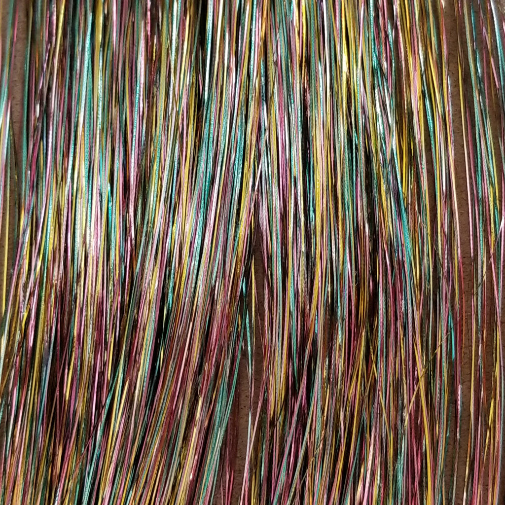 40" Shiny Northern Lights Rainbow Fairy Hair, 100 Strands