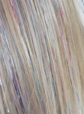 40" Shiny Pastel Rainbow Fairy Hair, 100 Strands