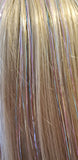 40" Shiny Pastel Rainbow Fairy Hair, 100 Strands