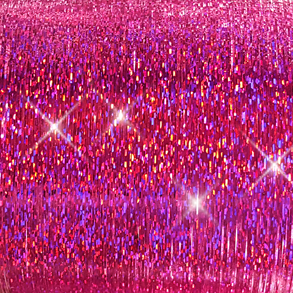 40" Sparkling Fuchsia Pink Fairy Hair, 100 Strands