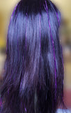 40" Shiny Purple Fairy Hair, 100 Strands