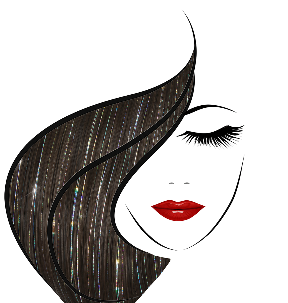 20" Sparkling Fairy Hair, 100 Strands -  Diamond