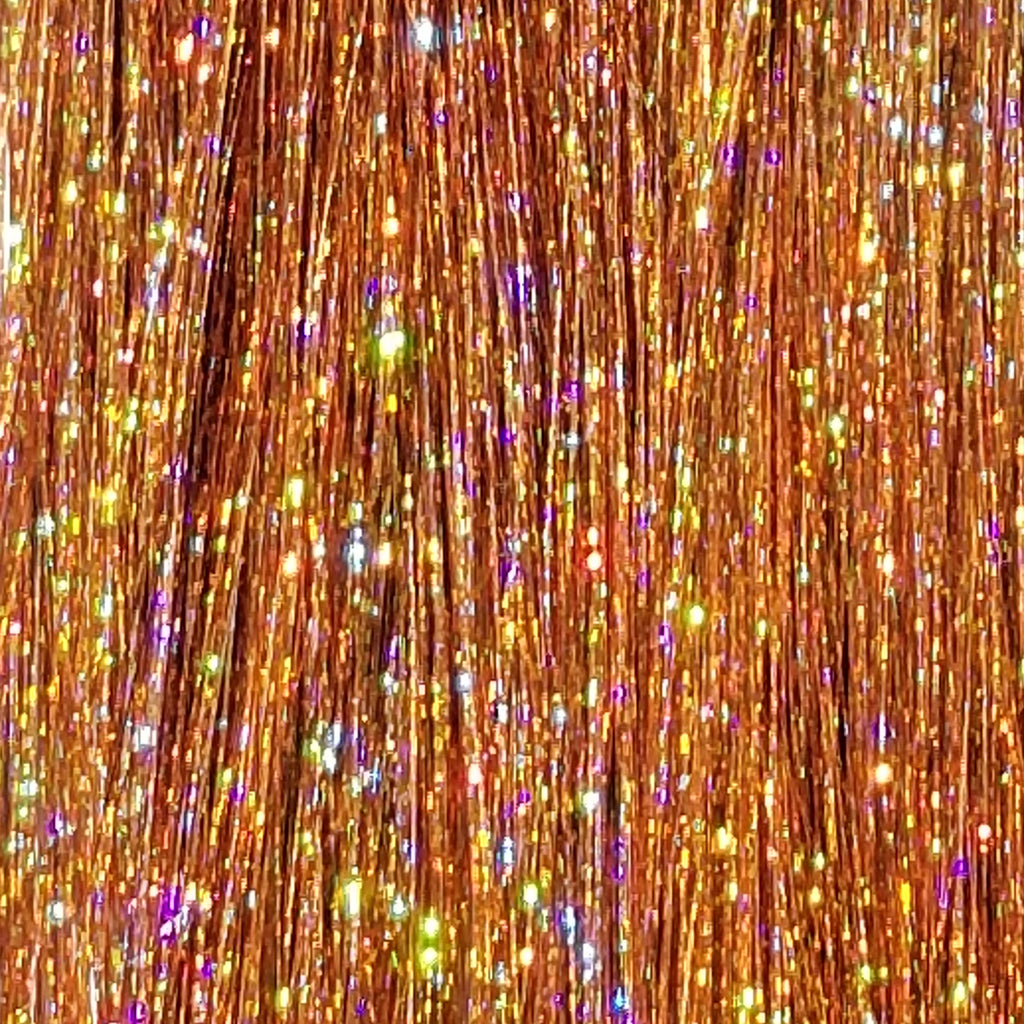 40" Sparkling Copper Fairy Hair, 100 Strands