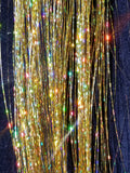 40" Sparkling Gold Fairy Hair, 100 Strands