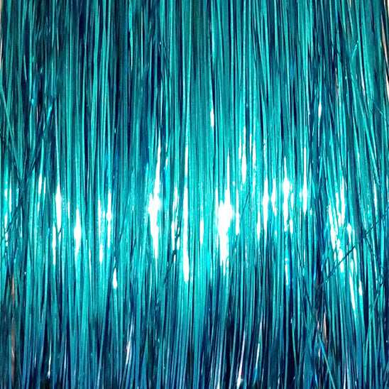 40" Shiny Turquoise Blue Fairy Hair, 100 Strands