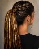 40" Shiny Warm Gold Fairy Hair, 100 Strands