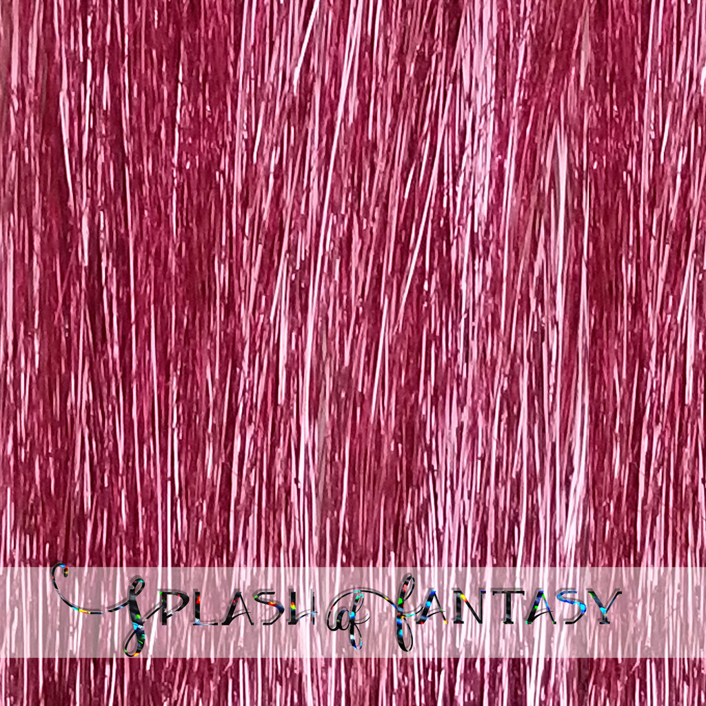 40" Fairy Hair, 100 Strands - Shiny Charm Pink