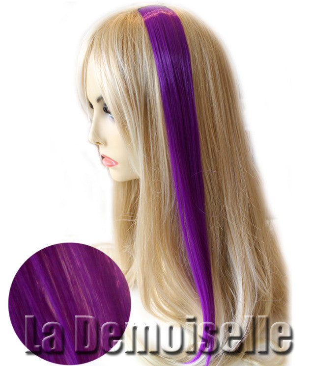 Human hair store extensions purple