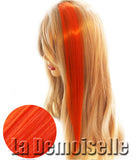 Orange Clip In Synthetic Hair Extension