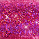 40" Sparkling Fairy Hair, 100 Strands - Fuchsia Pink