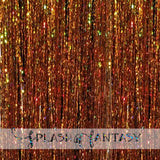 40" Sparkling Fairy Hair, 100 Strands - Pumpkin Spice
