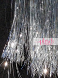 40" Shiny Fairy Hair, 100 Strands - Silver