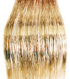40" Shiny Hair Tinsel, 100 Strands - White Gold