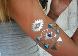 Metallic Temporary Tattoos Skin Body Art /TTIII/