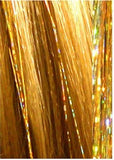 40" Fairy Hair, 100 Strands - Sparkling Gold