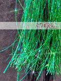 40" Sparkling Fairy Hair, 100 Strands - Green Emerald
