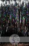 40" Sparkling Fairy Hair, 100 Strands - Jet Black