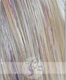 40" Shiny Fairy Hair, 100 Strands - Pastel Rainbow