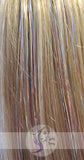 40" Shiny Fairy Hair, 100 Strands - Pastel Rainbow