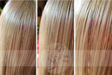 40" Shiny Fairy Hair, 100 Strands - Northern Lights Rainbow