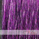 40" Sparkling & Shiny Hair Tinsel, 600 Strands - Sparkling Silver, Purple, Rainbow, Hot Pink, Gold, Sparkling Gold, White Gold, Blue