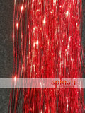 20"/40"  Fairy Hair, 100 Strands - Shiny Red